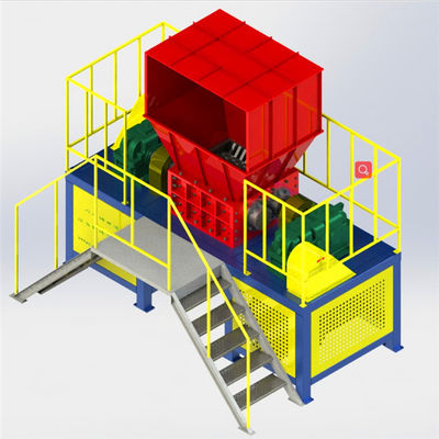 中国 高容量の倍シャフトのシュレッダー機械銅ケーブルのシュレッダー機械Q235貝材料 サプライヤー