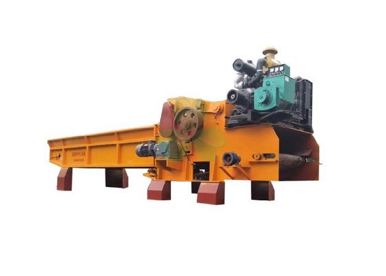 中国 材木のシュレッダーの木製の粉砕機機械移動式統合されたタイプ大きい容量 サプライヤー